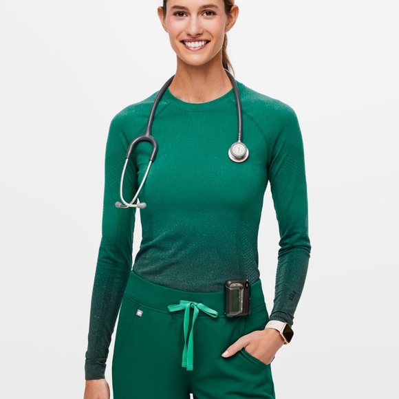 FIGS salta underscrub Hunter Green sz Small - Picture 1 of 8